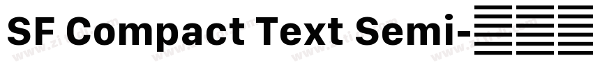 SF Compact Text Semi字体转换